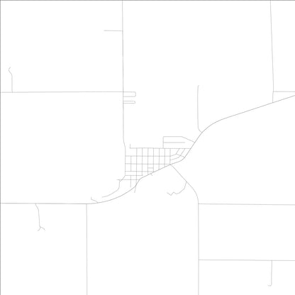 ROAD MAP OF MINDEN, LOWA BY MAPBAKES
