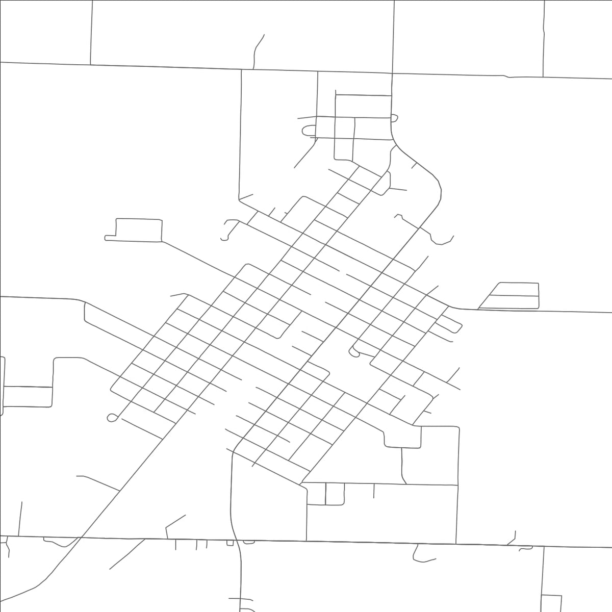 ROAD MAP OF MARCELINE, MISSOURI BY MAPBAKES