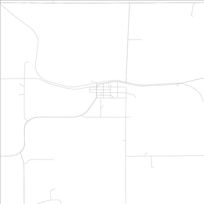ROAD MAP OF MINEOLA, LOWA BY MAPBAKES