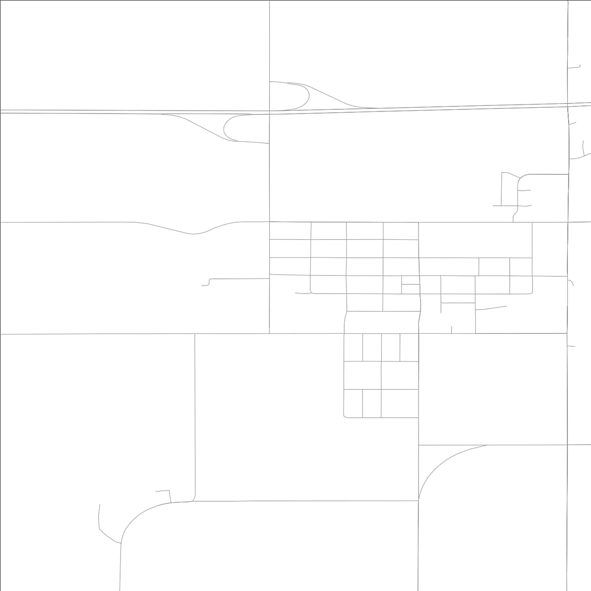 ROAD MAP OF MITCHELLVILLE, LOWA BY MAPBAKES