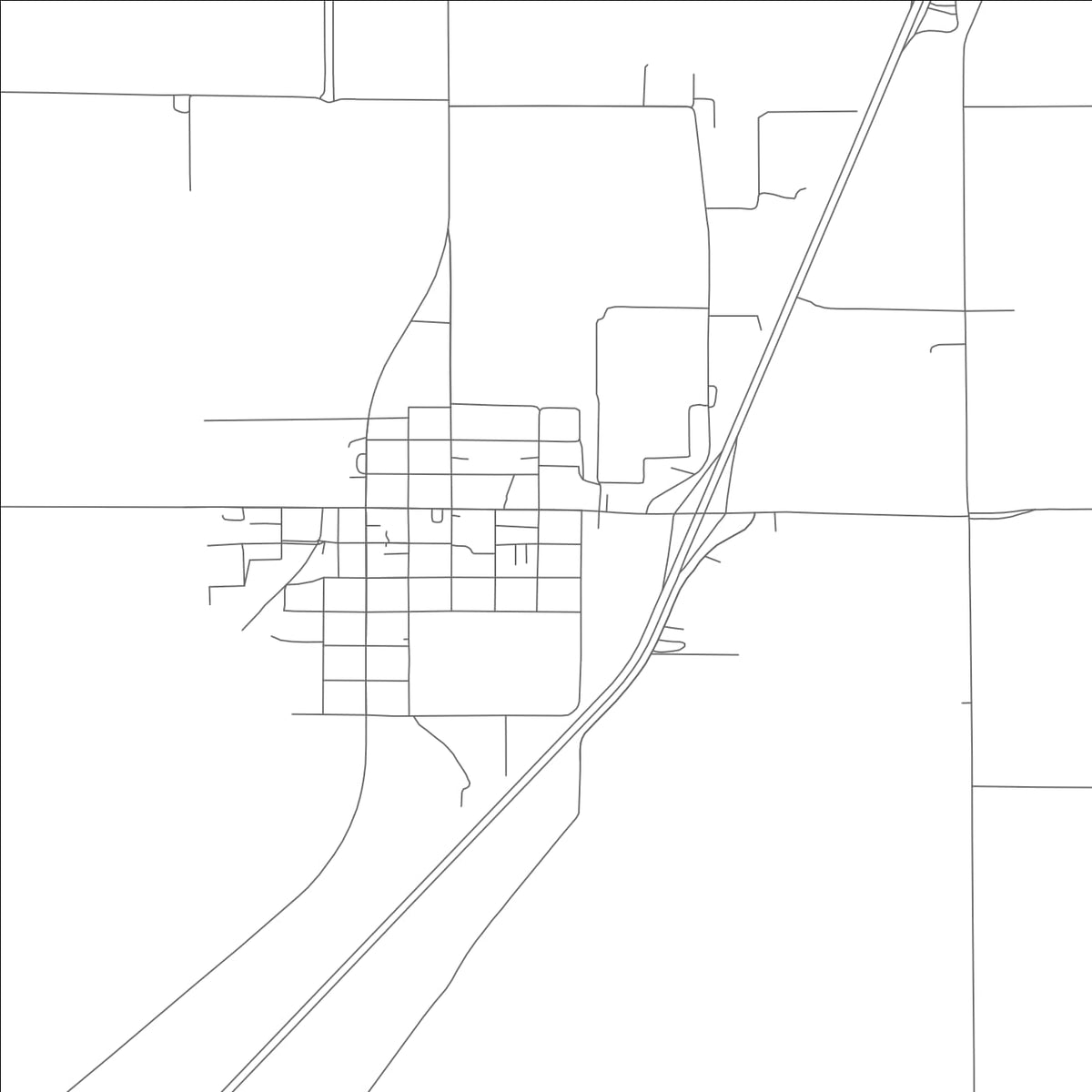 ROAD MAP OF MARSTON, MISSOURI BY MAPBAKES