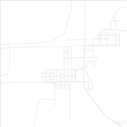 ROAD MAP OF HURST, ILLINOIS BY MAPBAKES