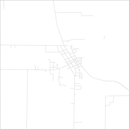 ROAD MAP OF HUTSONVILLE, ILLINOIS BY MAPBAKES