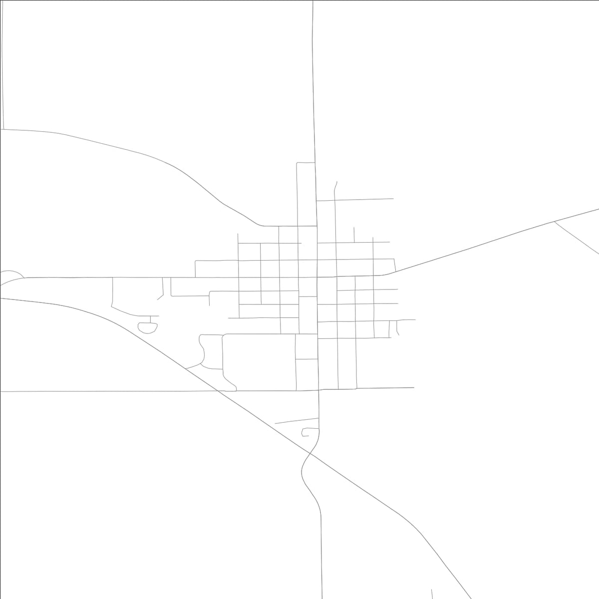ROAD MAP OF MONONA, LOWA BY MAPBAKES