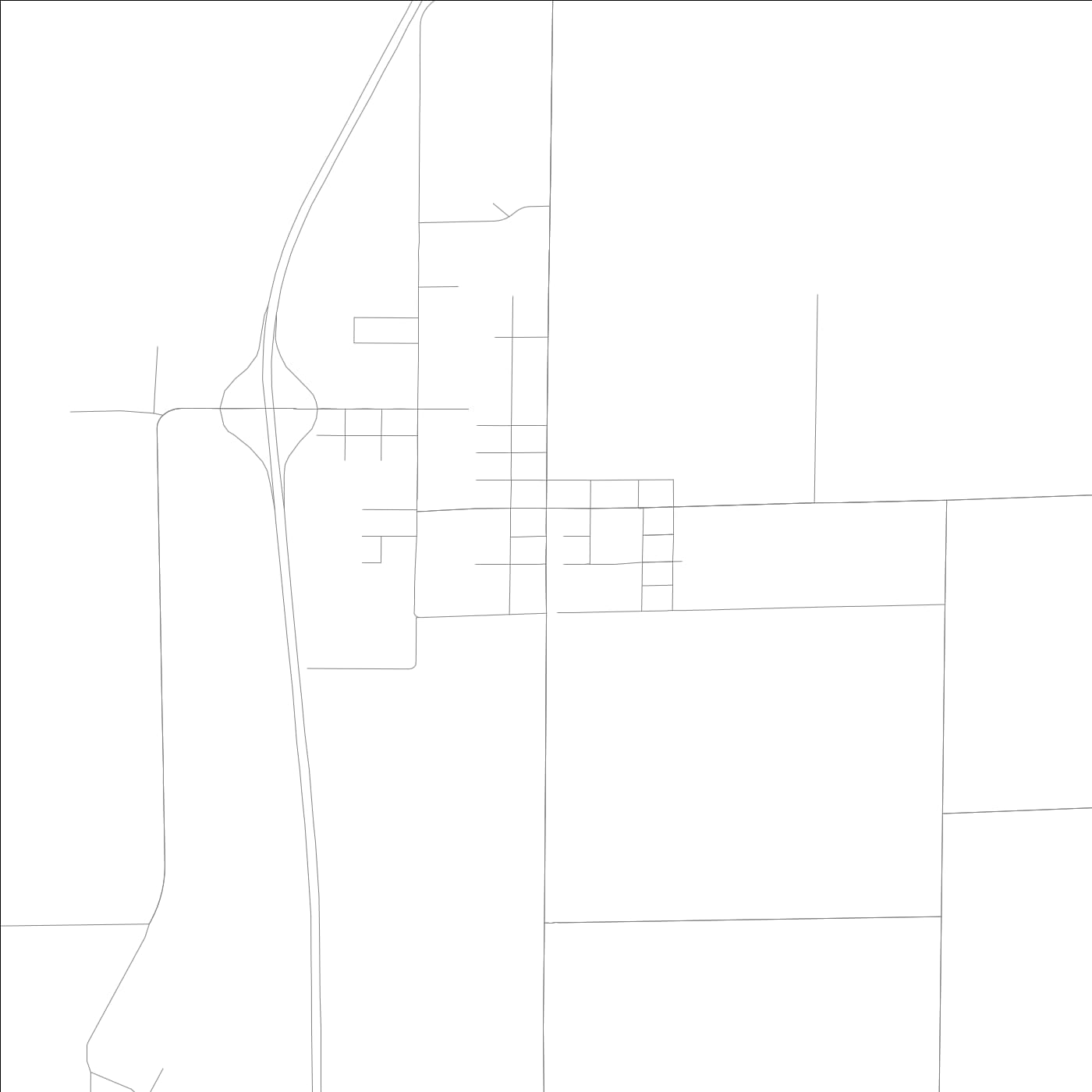 ROAD MAP OF INA, ILLINOIS BY MAPBAKES