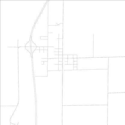 ROAD MAP OF INA, ILLINOIS BY MAPBAKES