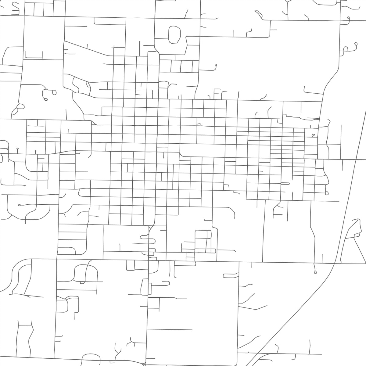 ROAD MAP OF MARYVILLE, MISSOURI BY MAPBAKES