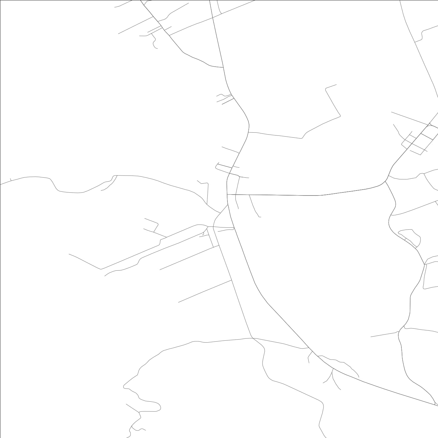 ROAD MAP OF HOPLAND, CALIFORNIA BY MAPBAKES