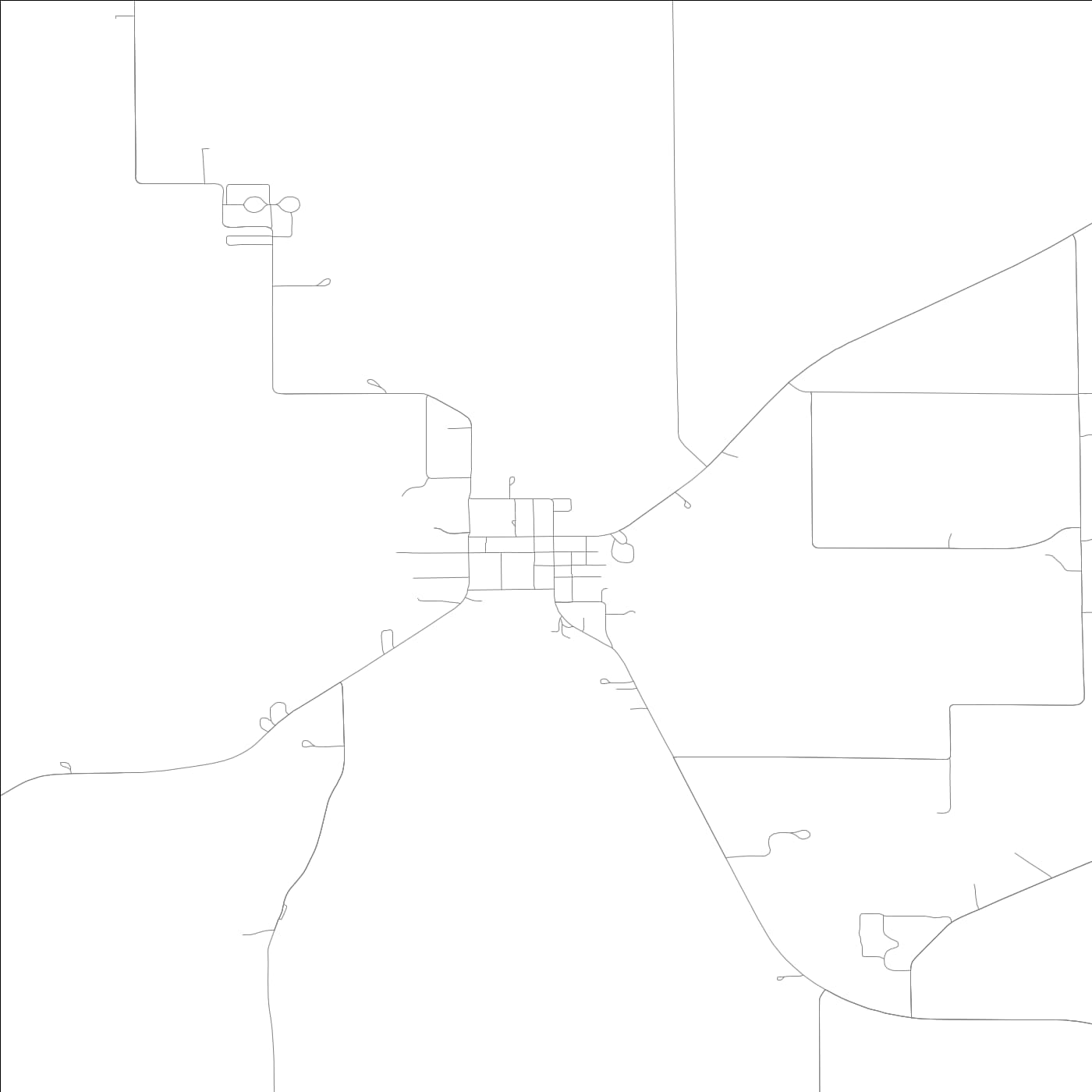 ROAD MAP OF INDIANOLA, ILLINOIS BY MAPBAKES