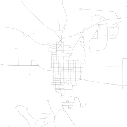 ROAD MAP OF BROOKVILLE, INDIANA BY MAPBAKES