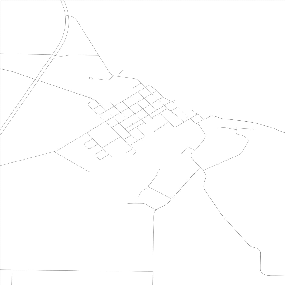 ROAD MAP OF MONTROSE, LOWA BY MAPBAKES
