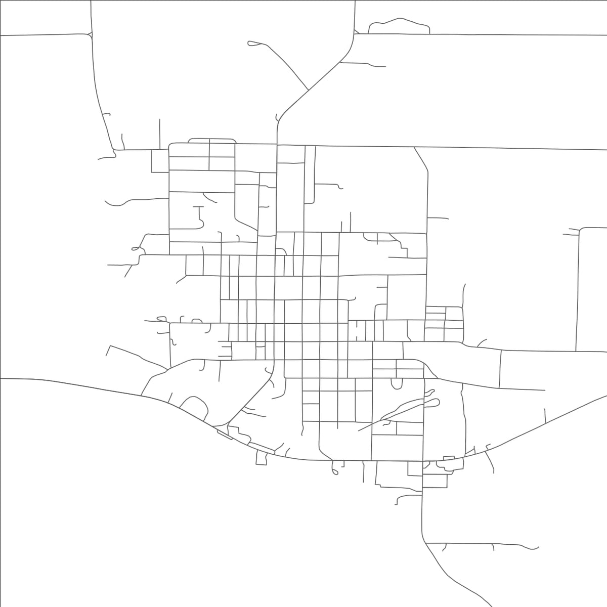 ROAD MAP OF MEMPHIS, MISSOURI BY MAPBAKES