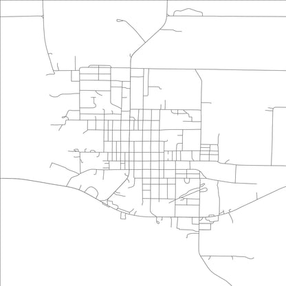 ROAD MAP OF MEMPHIS, MISSOURI BY MAPBAKES