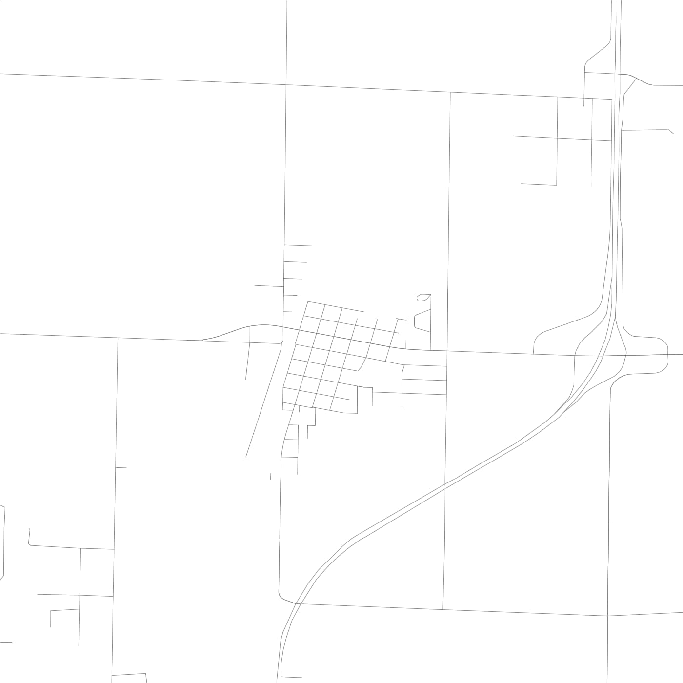 ROAD MAP OF IRVINGTON, ILLINOIS BY MAPBAKES