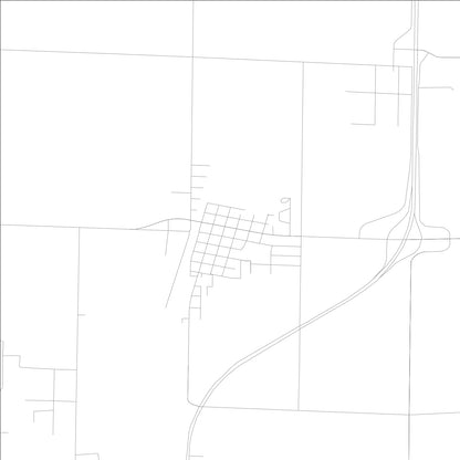 ROAD MAP OF IRVINGTON, ILLINOIS BY MAPBAKES