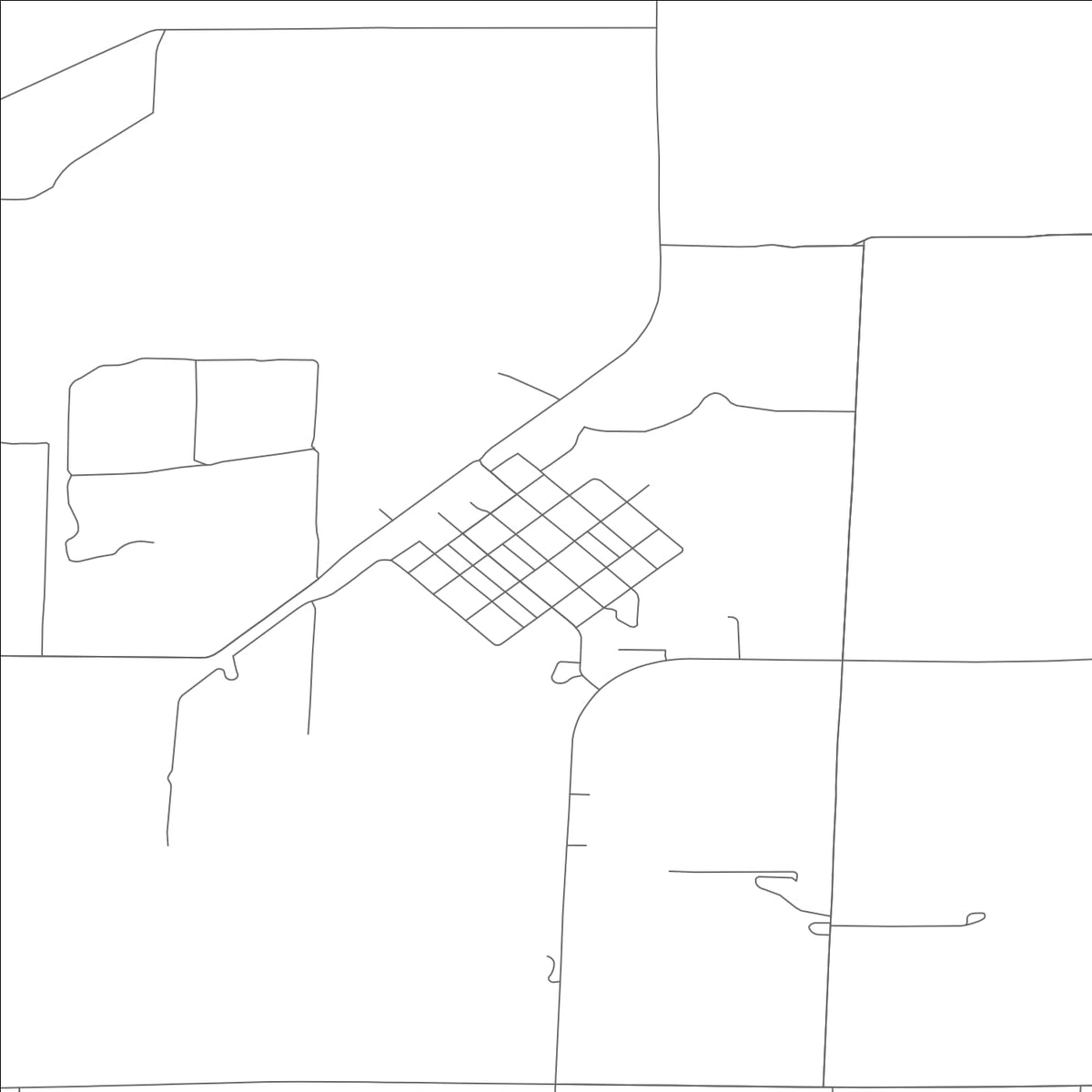 ROAD MAP OF MENDON, MISSOURI BY MAPBAKES