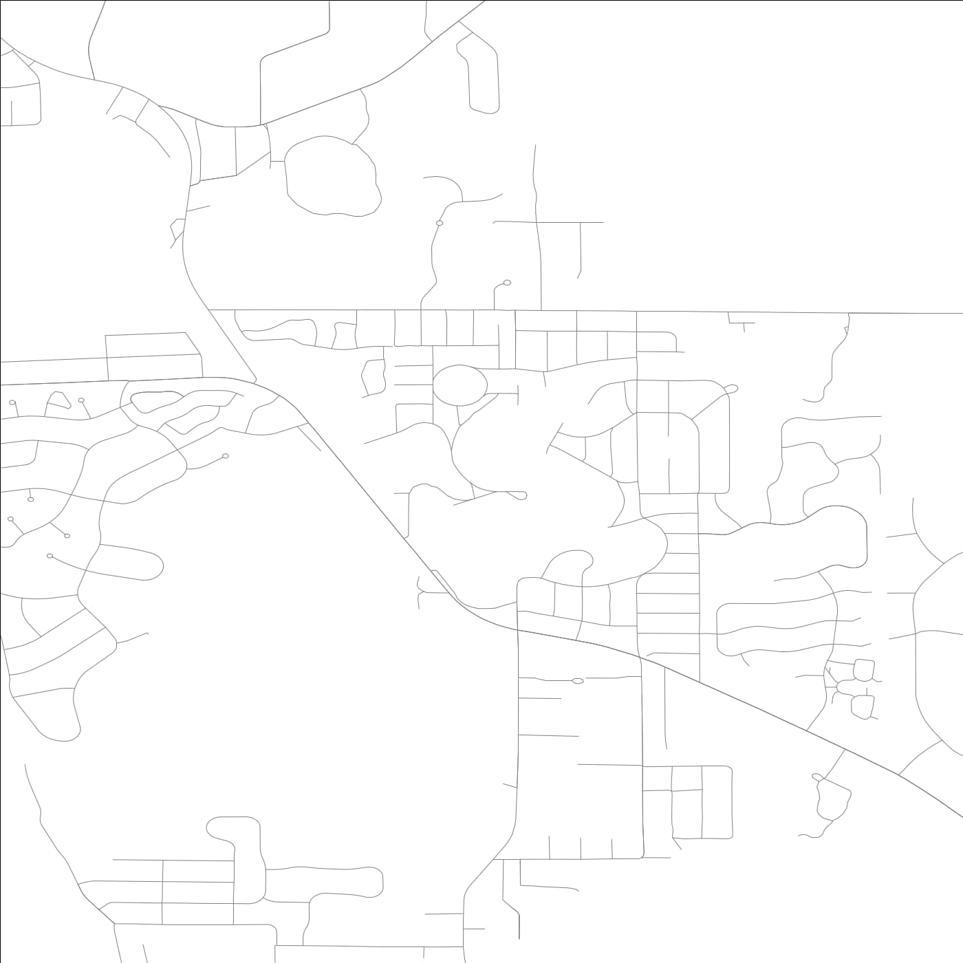 ROAD MAP OF ISLAND LAKE, ILLINOIS BY MAPBAKES