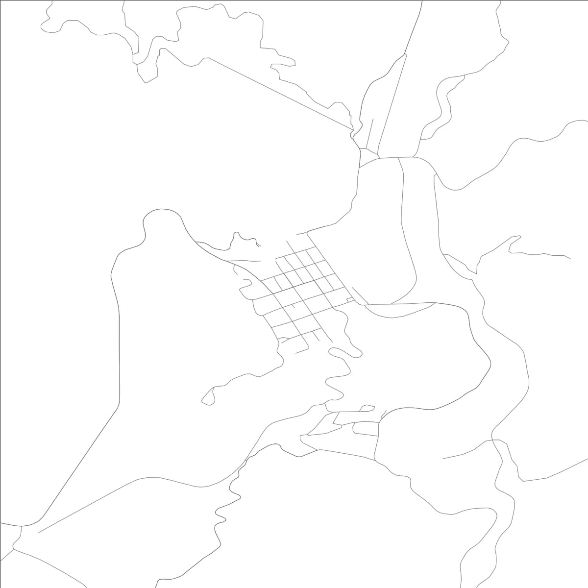 ROAD MAP OF ELK RIVER, IDAHO BY MAPBAKES