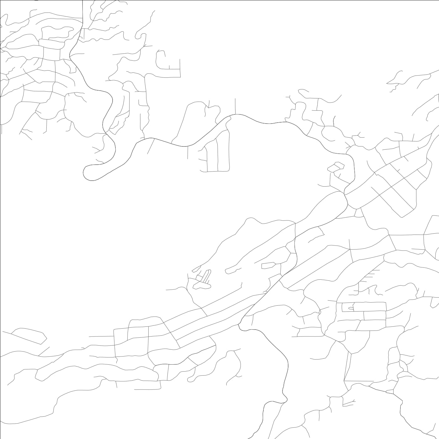 ROAD MAP OF IDYLLWILD PINE COVE, CALIFORNIA BY MAPBAKES