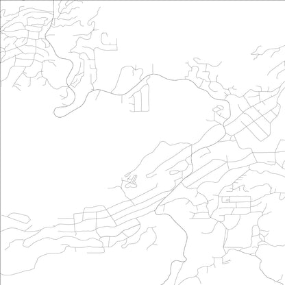 ROAD MAP OF IDYLLWILD PINE COVE, CALIFORNIA BY MAPBAKES