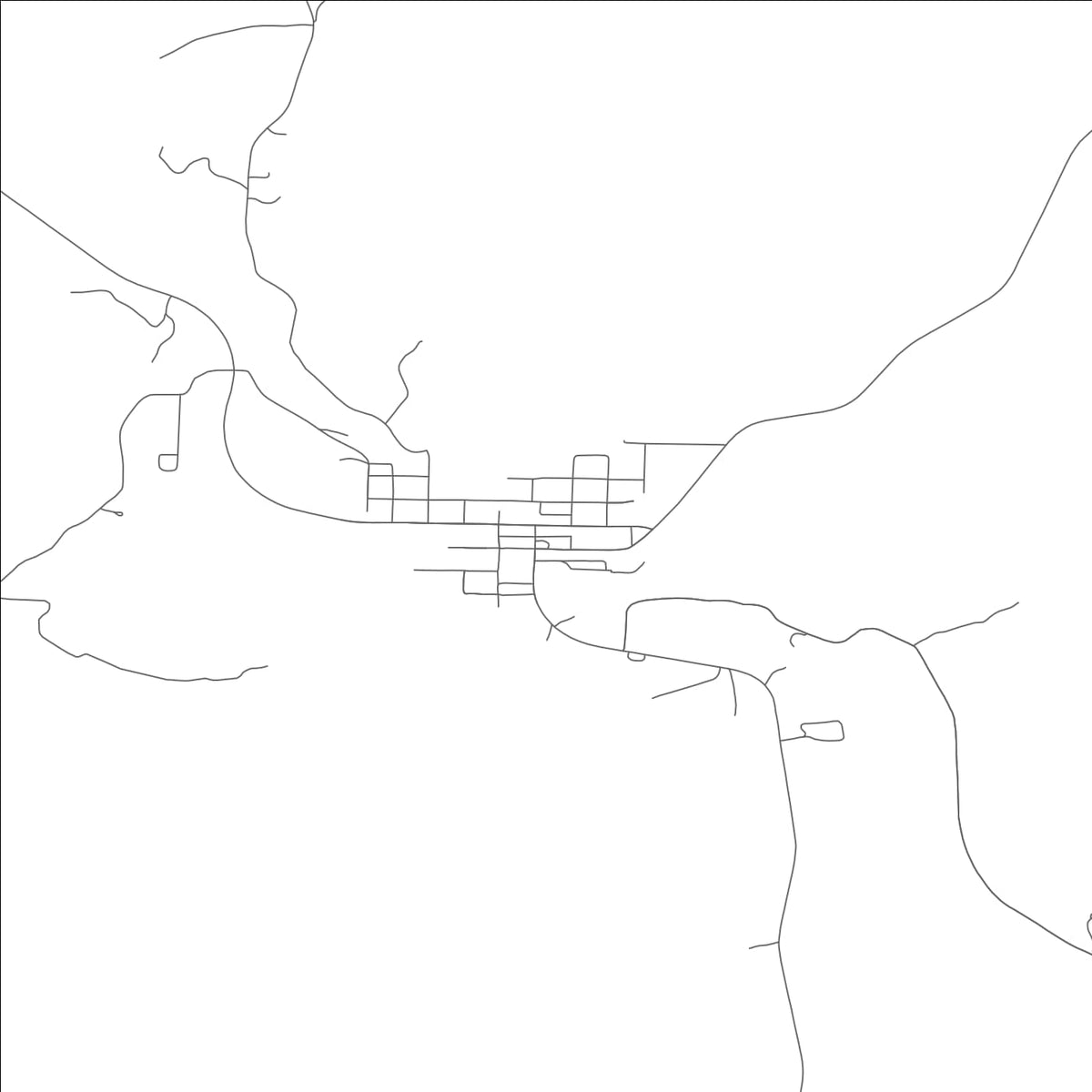 ROAD MAP OF META, MISSOURI BY MAPBAKES