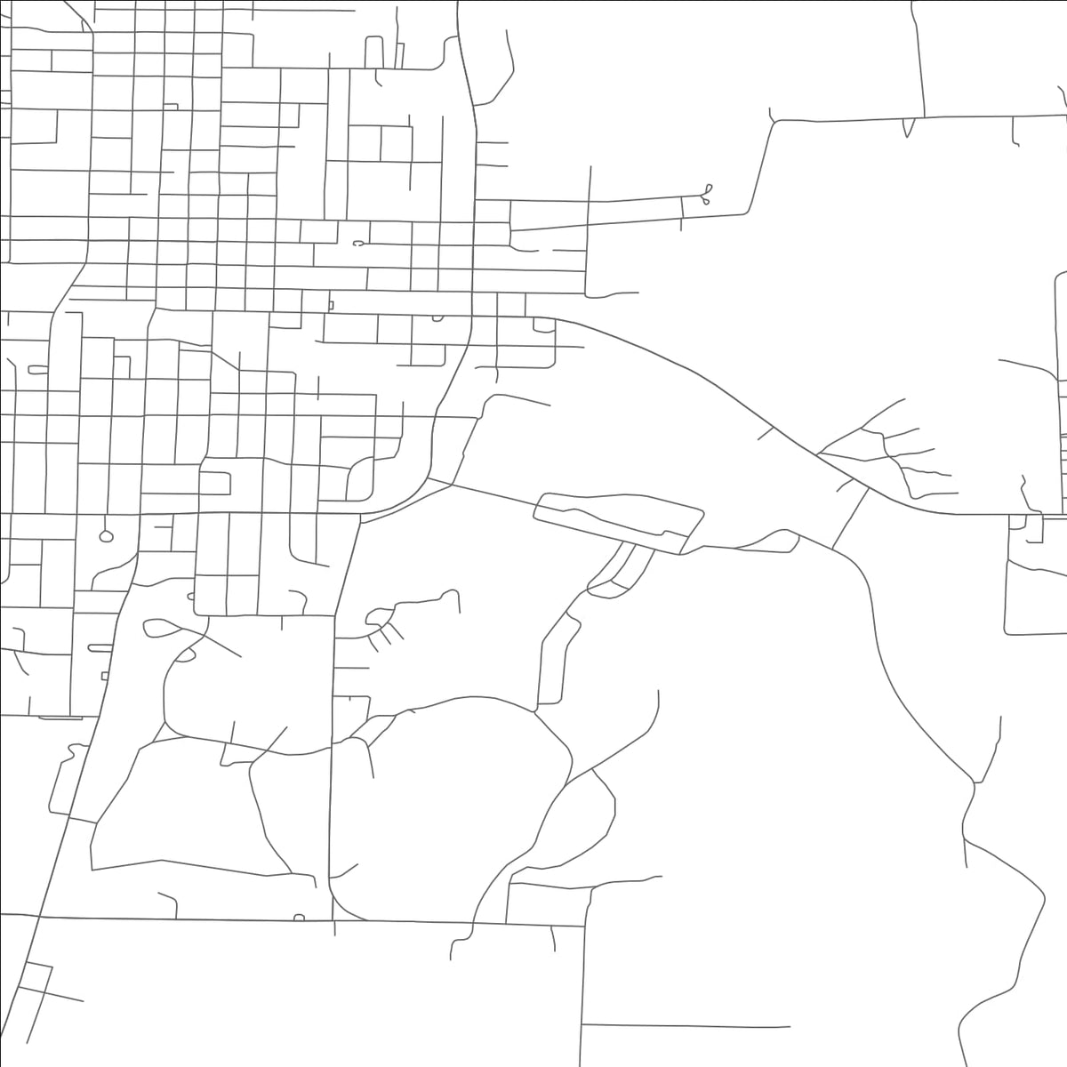 ROAD MAP OF MEXICO, MISSOURI BY MAPBAKES