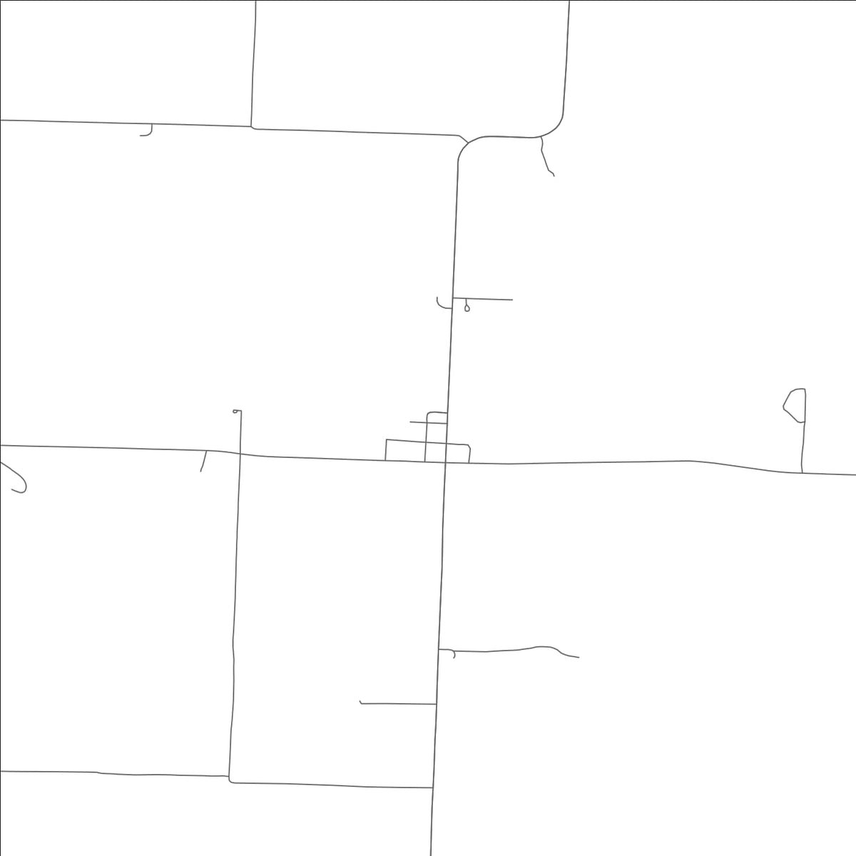 ROAD MAP OF MILFORD, MISSOURI BY MAPBAKES