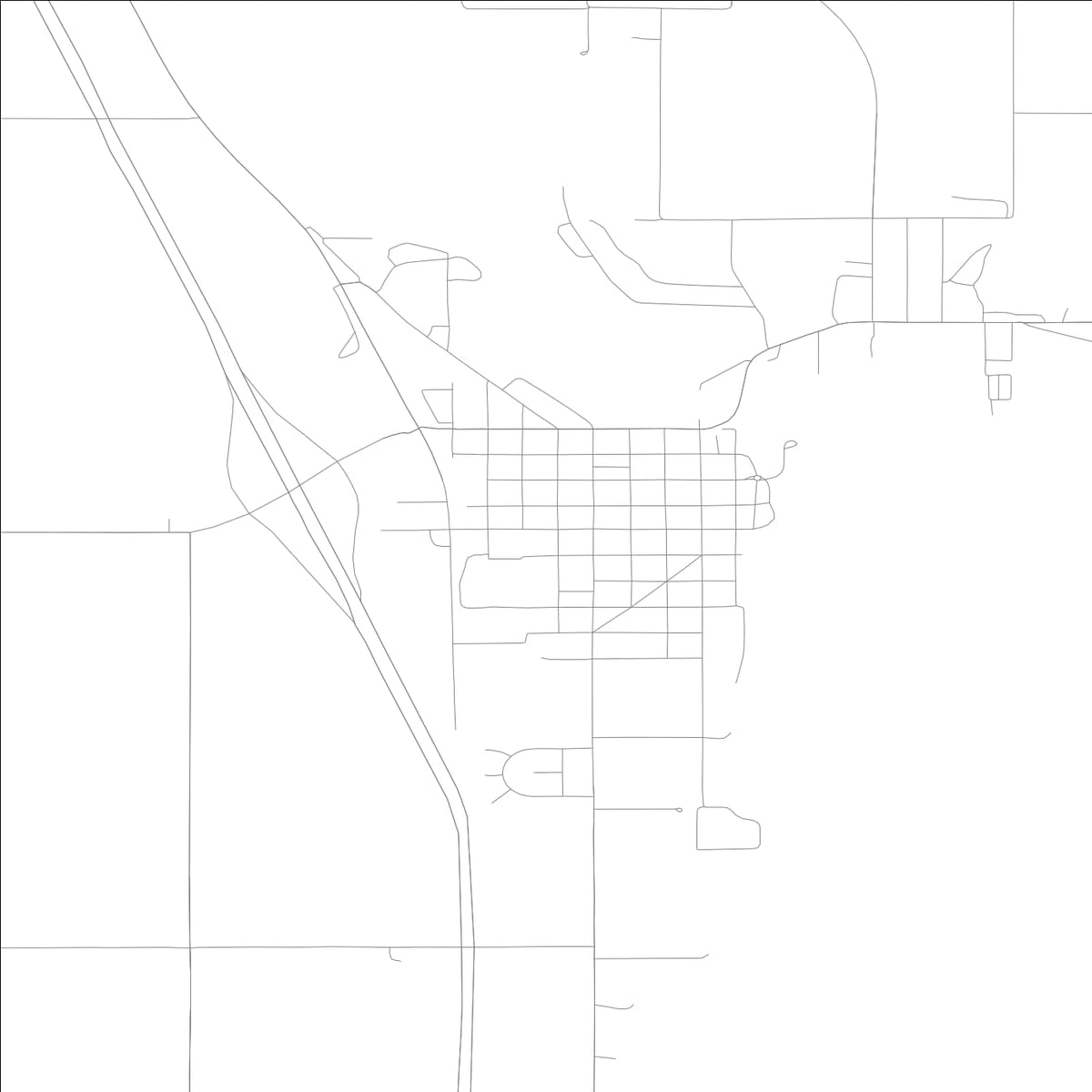 ROAD MAP OF NASHUA, LOWA BY MAPBAKES