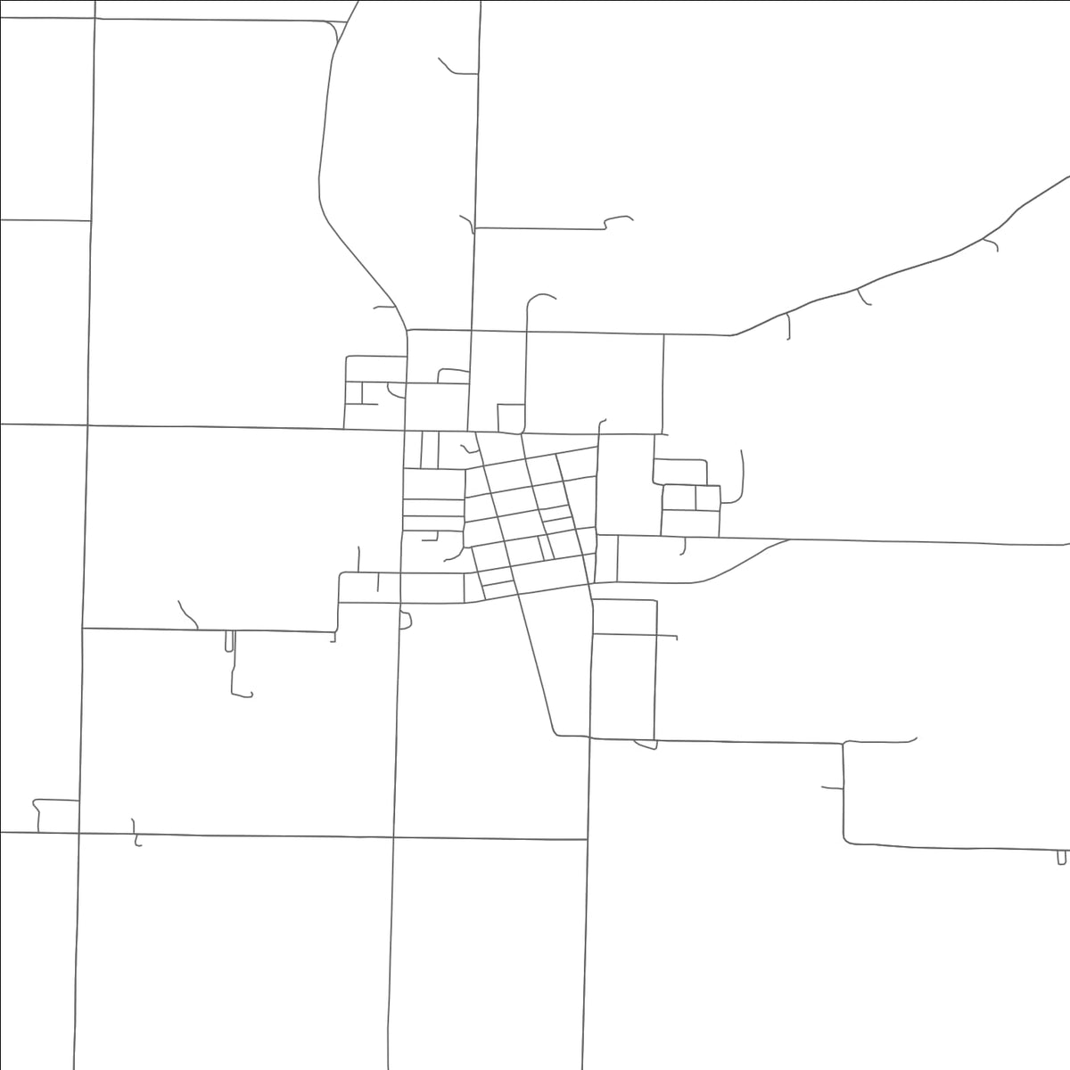 ROAD MAP OF MILLER, MISSOURI BY MAPBAKES
