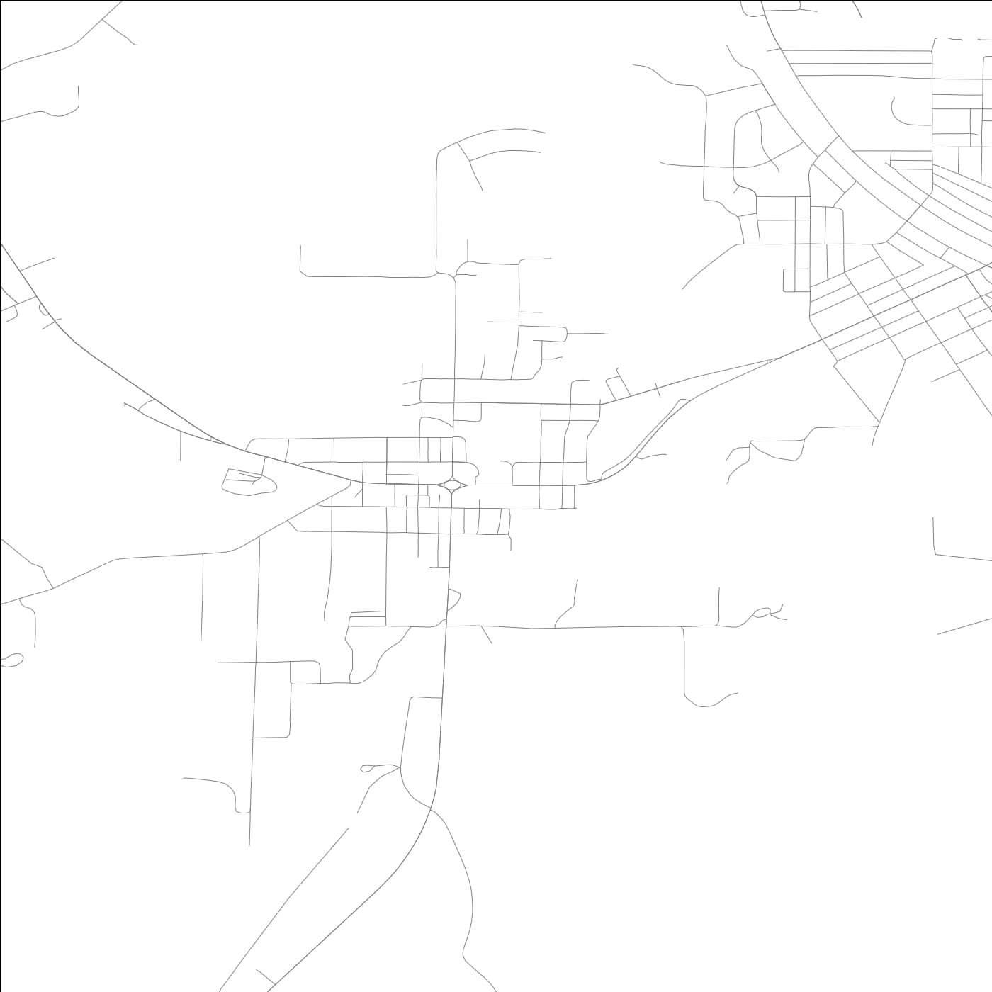 ROAD MAP OF JONESBORO, ILLINOIS BY MAPBAKES