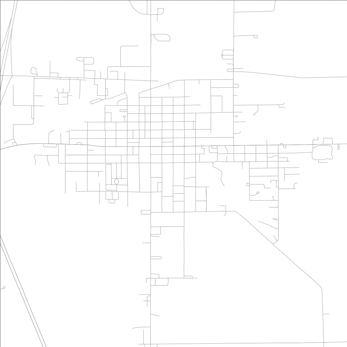 ROAD MAP OF NEW HAMPTON, LOWA BY MAPBAKES