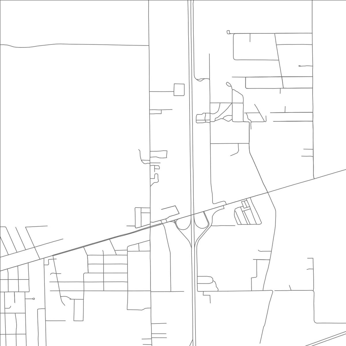 ROAD MAP OF MINER, MISSOURI BY MAPBAKES