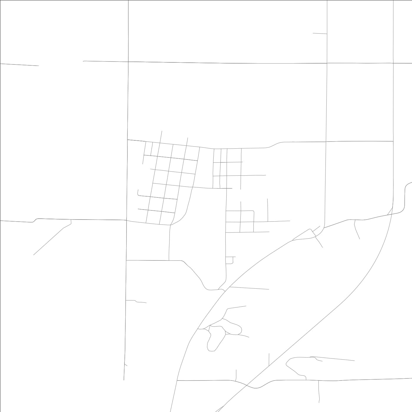 ROAD MAP OF JUNCTION CITY, ILLINOIS BY MAPBAKES