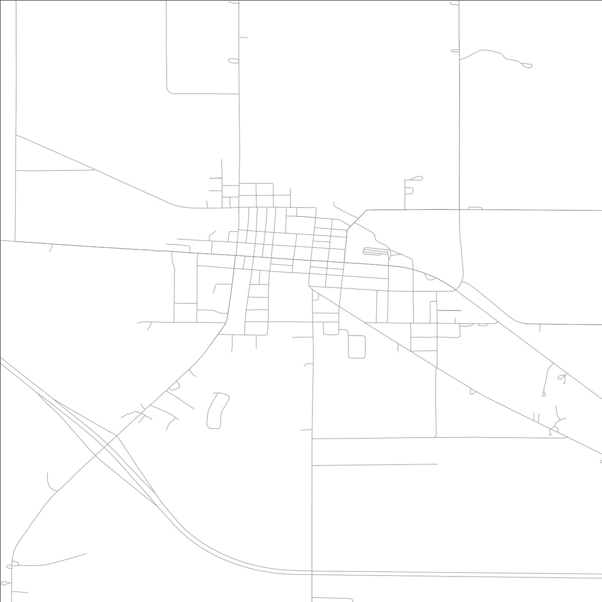 ROAD MAP OF NEW LONDON, LOWA BY MAPBAKES