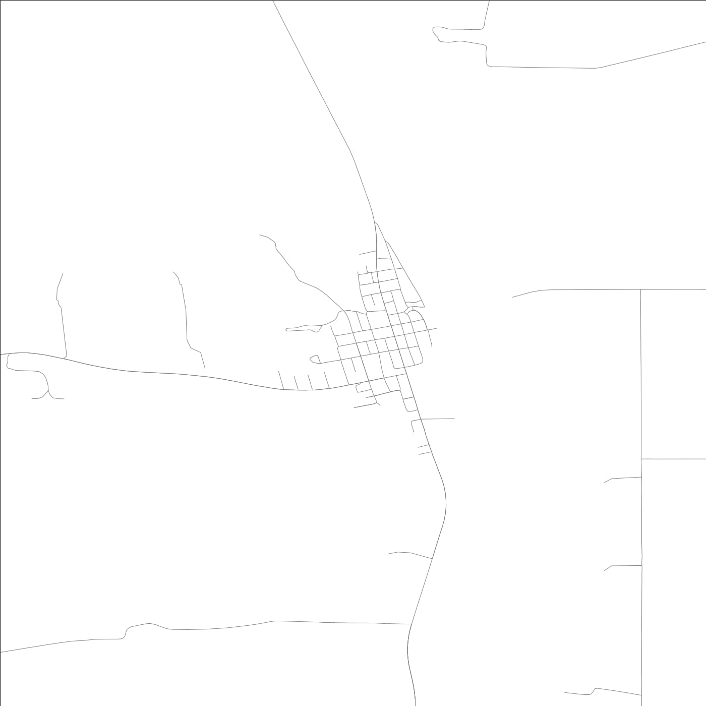 ROAD MAP OF KAMPSVILLE, ILLINOIS BY MAPBAKES