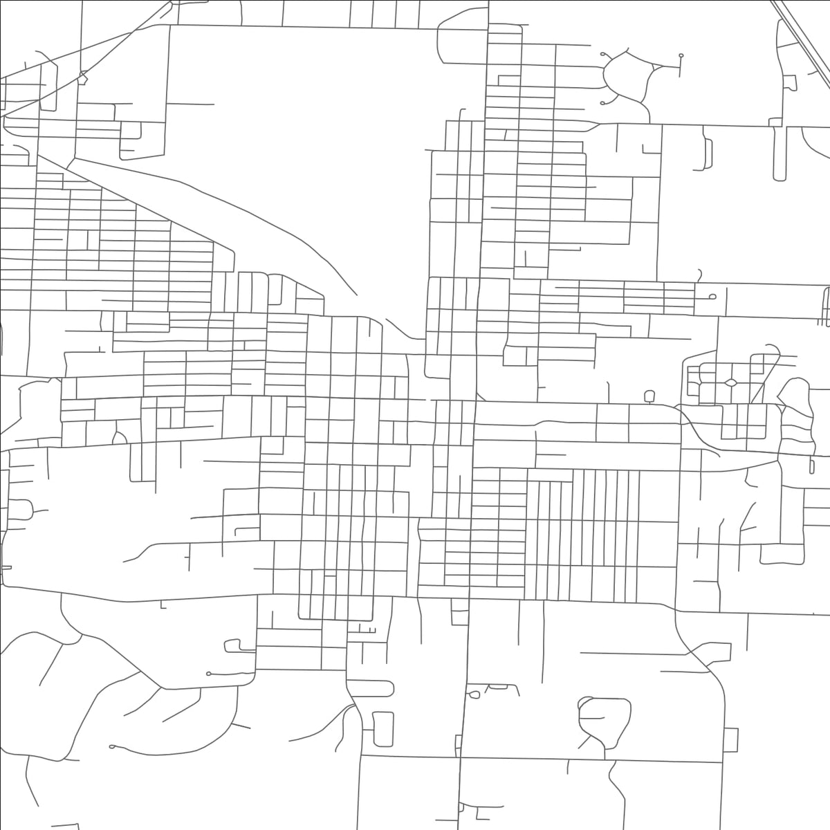 ROAD MAP OF MOBERLY, MISSOURI BY MAPBAKES