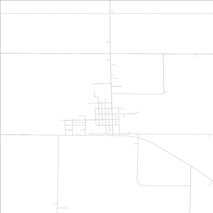 ROAD MAP OF NEW MARKET, LOWA BY MAPBAKES