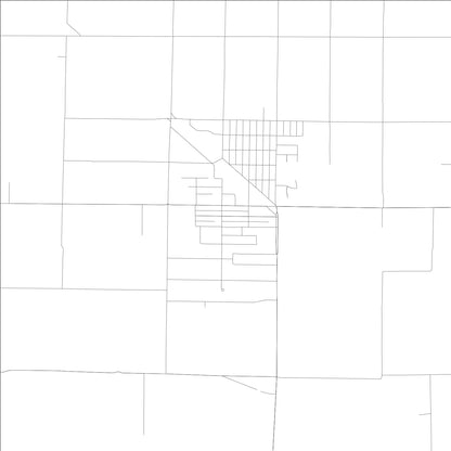 ROAD MAP OF IVANHOE, CALIFORNIA BY MAPBAKES