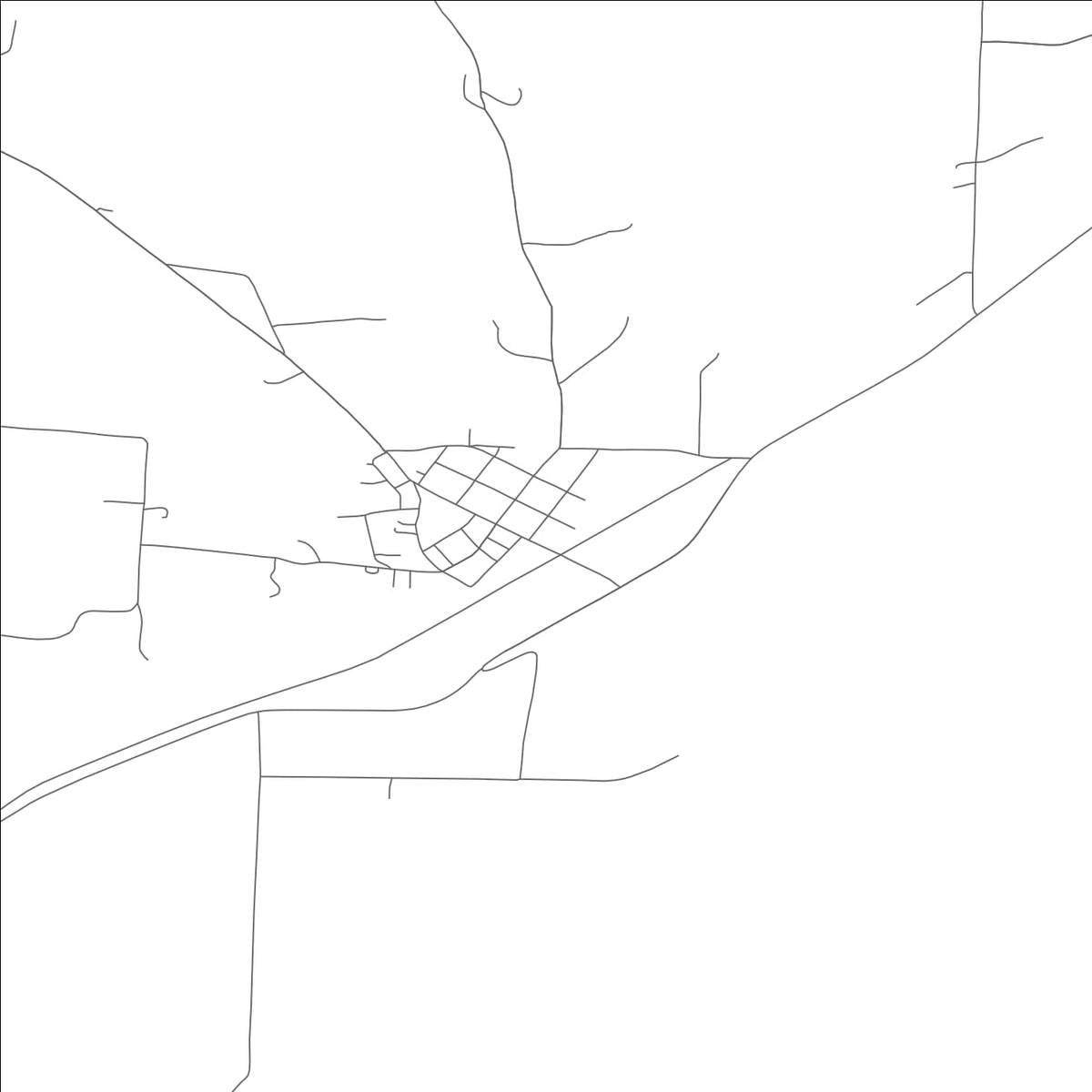 ROAD MAP OF MOKANE, MISSOURI BY MAPBAKES