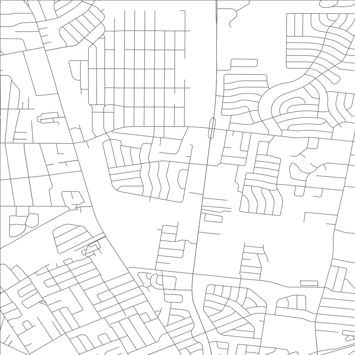 ROAD MAP OF MOLINE ACRES, MISSOURI BY MAPBAKES