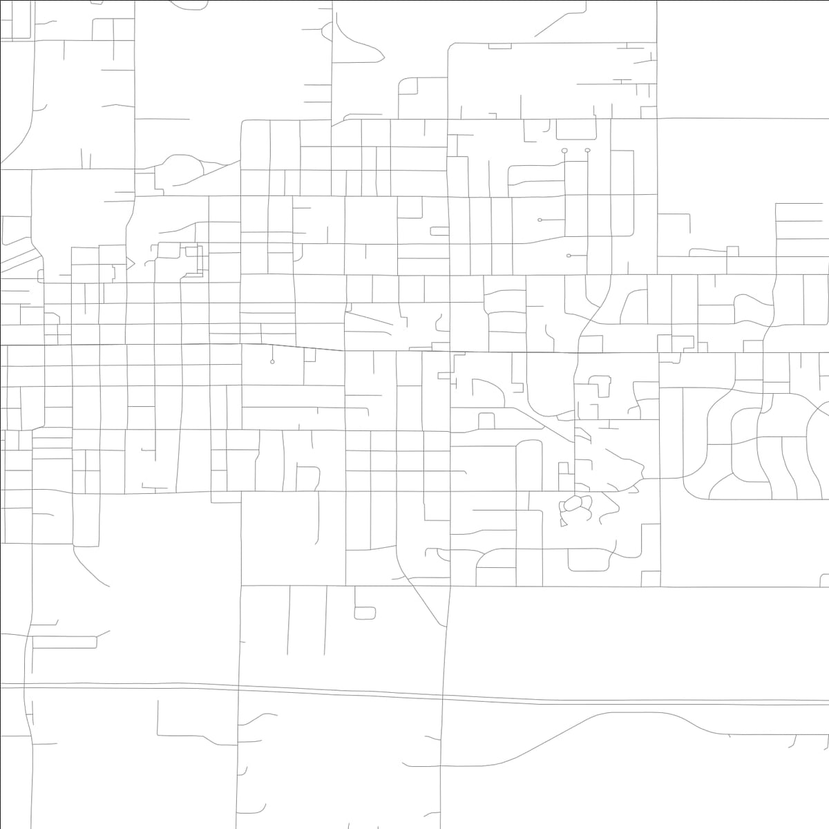 ROAD MAP OF NEWTON, LOWA BY MAPBAKES