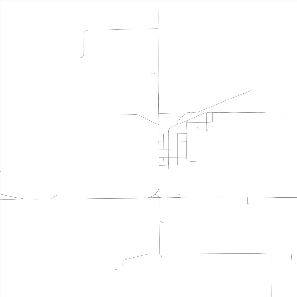 ROAD MAP OF NODAWAY, LOWA BY MAPBAKES