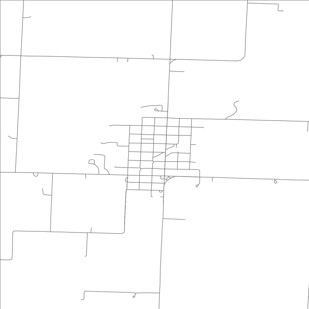 ROAD MAP OF MONTROSE, MISSOURI BY MAPBAKES