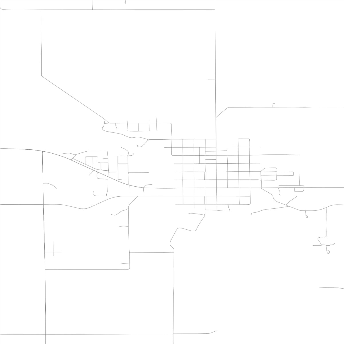 ROAD MAP OF NORA SPRINGS, LOWA BY MAPBAKES