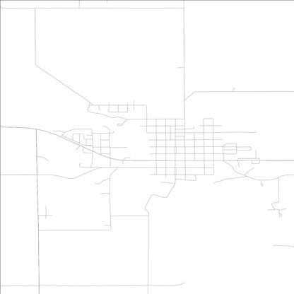 ROAD MAP OF NORA SPRINGS, LOWA BY MAPBAKES