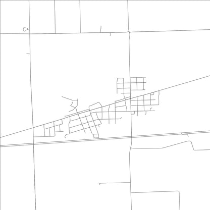 ROAD MAP OF MOREHOUSE, MISSOURI BY MAPBAKES