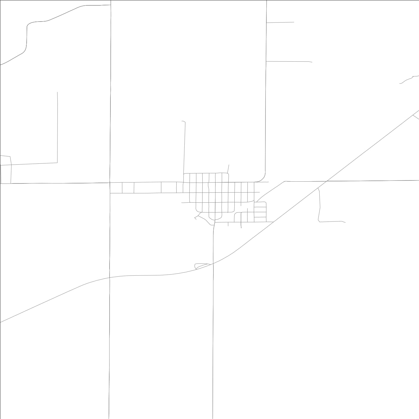 ROAD MAP OF KENNEY, ILLINOIS BY MAPBAKES