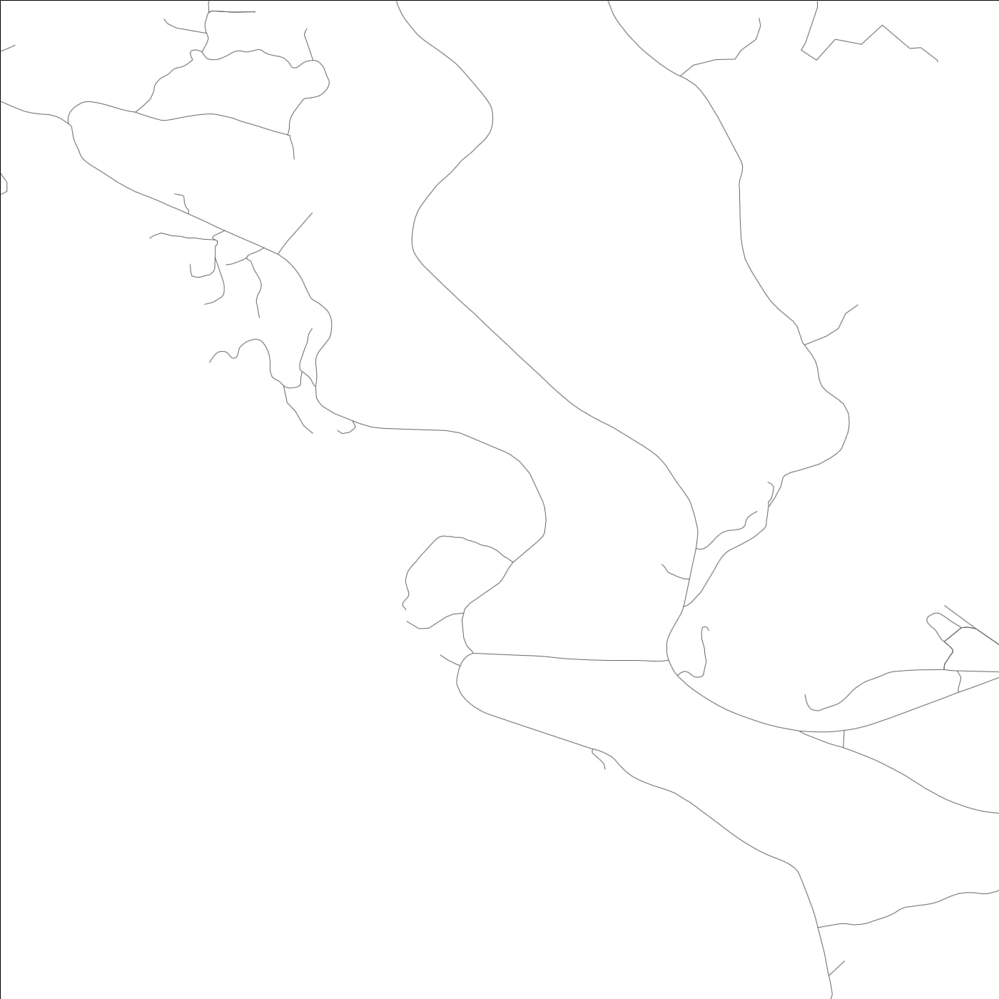 ROAD MAP OF JUNCTION CITY, CALIFORNIA BY MAPBAKES