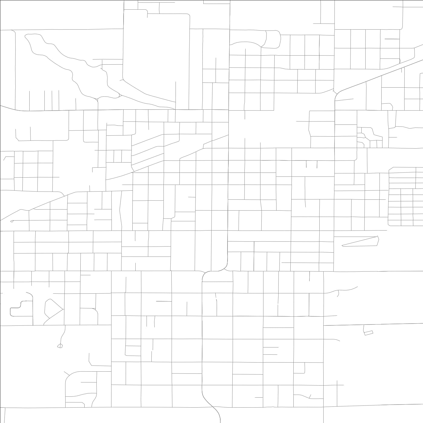 ROAD MAP OF KEWANEE, ILLINOIS BY MAPBAKES