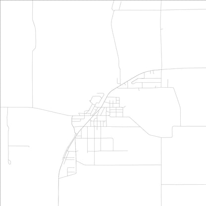 ROAD MAP OF OAKLAND, LOWA BY MAPBAKES
